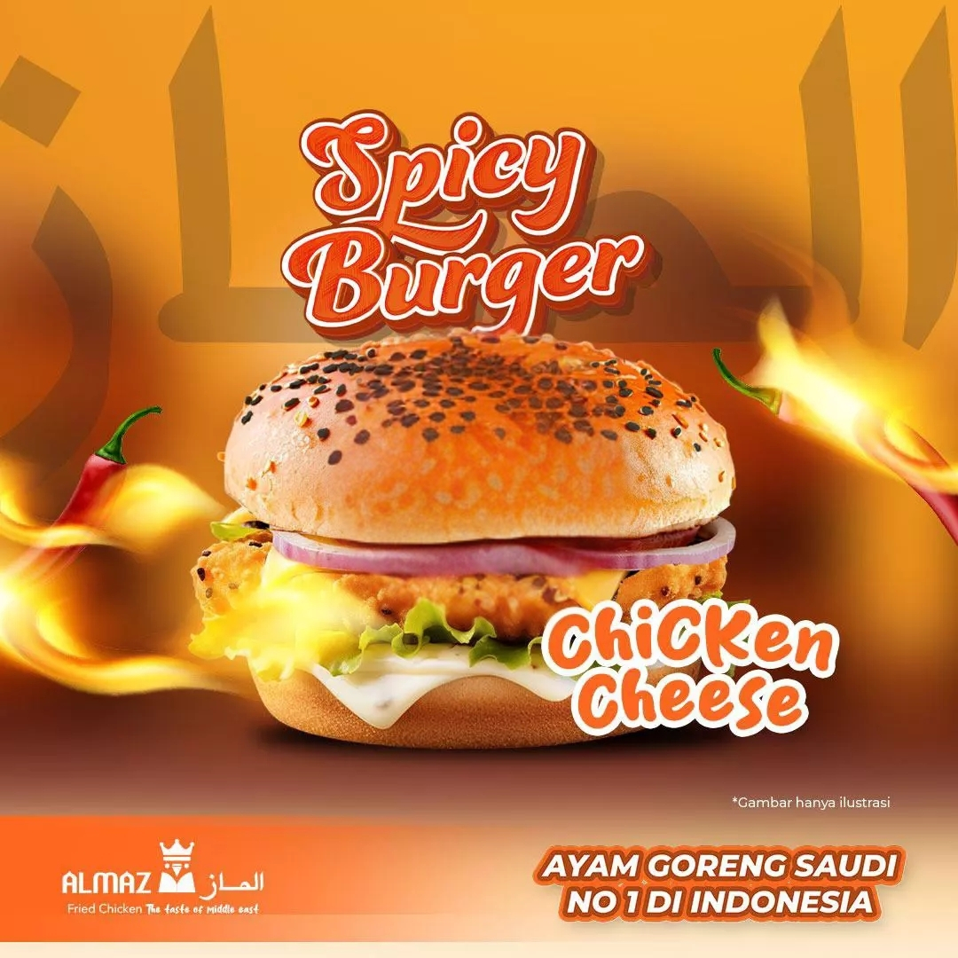 Spicy Chicken Cheese Burger